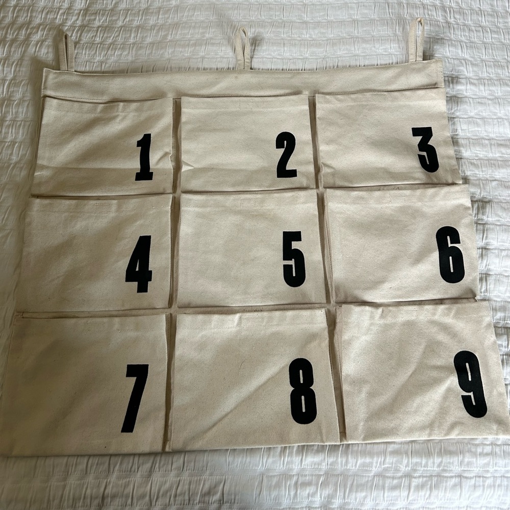 Land of Nod canvas Pocket Wall Hanging